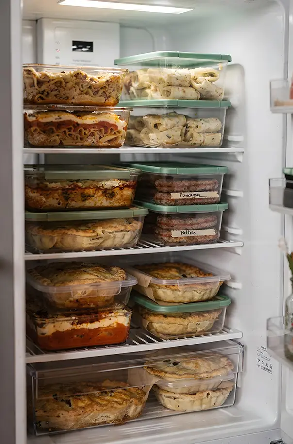 Refeições prontas no freezer para só aquecer